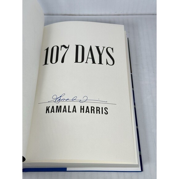 107 Days Book SIGNED Autograph by Kamala Harris 1st Edition - Hardcover - Picture 3 of 3